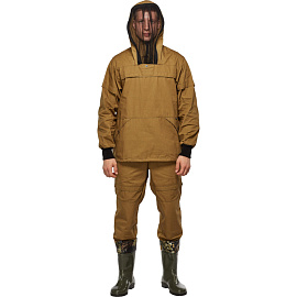 Костюм рабочий летний мужской противоэнцефалитный КБР хаки палатка (размер 60-62, рост 182-188 см)