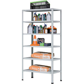 Стеллаж металлический МС-256/500 (6 полок, 1000х500х2000 мм)