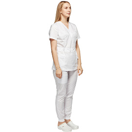 Костюм медицинский женский м24 КБР белый (размер 42, рост 158-164) фото Костюм медицинский женский м24 КБР белый (размер 42, рост 158-164)