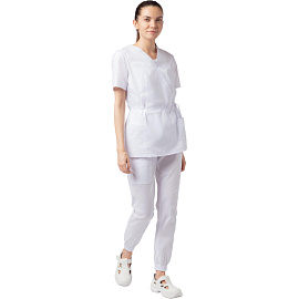 Костюм медицинский женский м24 КБР белый (размер 42, рост 158-164) фото Костюм медицинский женский м24 КБР белый (размер 42, рост 158-164)