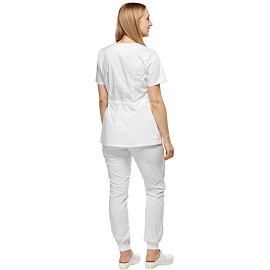 Костюм медицинский женский м24-КБР белый (размер 48, рост 158-164)