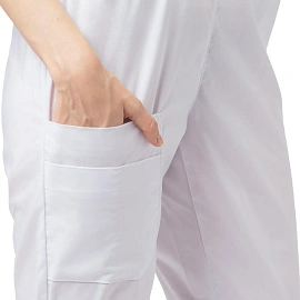 Костюм медицинский женский м24-КБР белый (размер 56, рост 158-164)