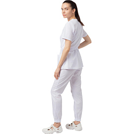 Костюм медицинский женский м24-КБР белый (размер 60, рост 158-164)