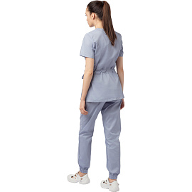 Костюм медицинский женский м24-КБР серый (размер 50, рост 158-164) фото Костюм медицинский женский м24-КБР серый (размер 50, рост 158-164)