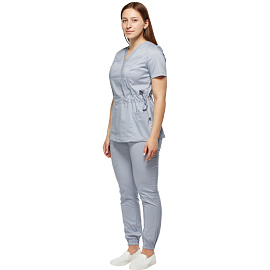 Костюм медицинский женский м24-КБР серый (размер 54, рост 158-164) фото Костюм медицинский женский м24-КБР серый (размер 54, рост 158-164)