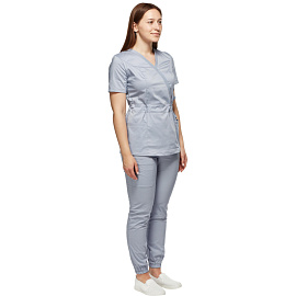 Костюм медицинский женский м24-КБР серый (размер 54, рост 158-164) фото Костюм медицинский женский м24-КБР серый (размер 54, рост 158-164)