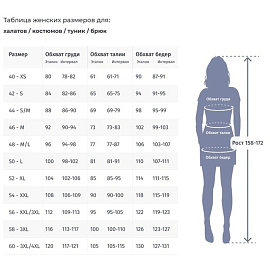 Костюм медицинский женский м24-КБР серый (размер 54, рост 158-164) фото Костюм медицинский женский м24-КБР серый (размер 54, рост 158-164)
