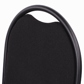 Стул для посетителей РС00Л, черный каркас, ткань черная фото Стул для посетителей РС00Л, черный каркас, ткань черная