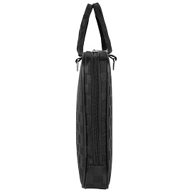 Сумка-папка деловая Polar Шашечки чёрная жаккард (П7118)