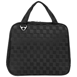 Сумка-папка деловая Polar Шашечки чёрная жаккард (П7118)