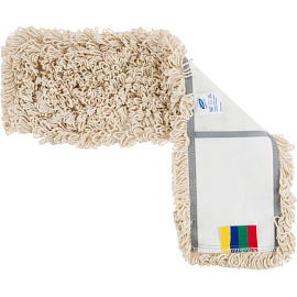 Насадка МОП для швабры-флаундера (плоской) Luscan Professional хлопок 60x12 см (код НАССР: синий/красный/зеленый/желтый)