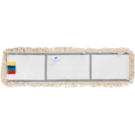 Насадка МОП для швабры-флаундера (плоской) Luscan Professional хлопок 60x12 см (код НАССР: синий/красный/зеленый/желтый)