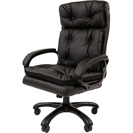 Кресло VT_Chairman 442 экокожа черный пластик черный