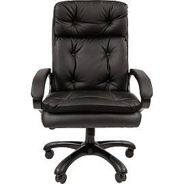 Кресло VT_Chairman 442 экокожа черный пластик черный