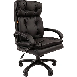 Кресло VT_Chairman 442 экокожа черный пластик черный