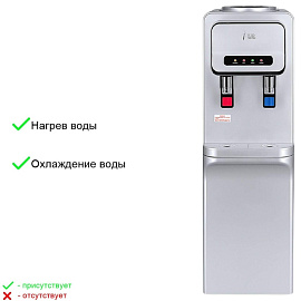 Кулер для воды Ecotronic V32-LCE серебристый (нагрев и охлаждение)