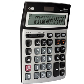 Калькулятор настольный Deli E39265 16-разрядный серебристый 210x155x33 мм