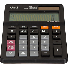 Калькулятор настольный Deli Touch EM01320 12-разрядный черный 149х103x29 мм