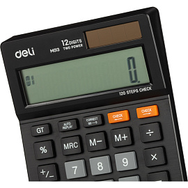 Калькулятор настольный Deli Touch EM01320 12-разрядный черный 149х103x29 мм