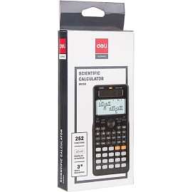 Калькулятор научный Deli ED82ES 10+2-разрядный 252 функций 173x83x18 мм (подходит для ЕГЭ)