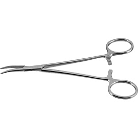 Зажим кровоостанавливающий Ворсма типа Москит изогнутый по ребру