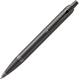 Ручка шариковая Parker IM Professionals Monochrome Titanium цвет чернил синий, цвет корпуса серый (артикул производителя 2172961)