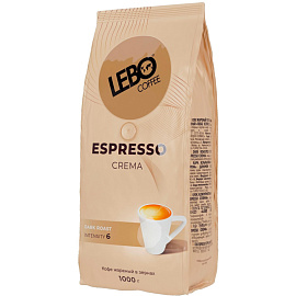 Кофе в зернах Lebo Espresso Crema 1 кг (пакет)