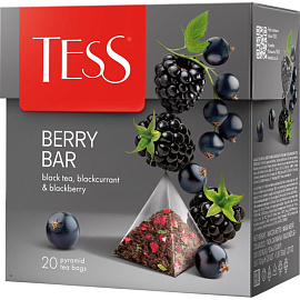 Чай черный Tess Berry Bar 20 пирамидок (ежевика, черная смородина)