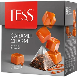 Чай черный Tess Caramel charm 20 пирамидок