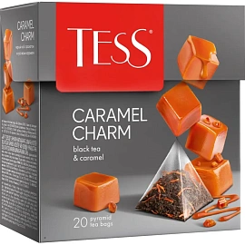 Чай черный Tess Caramel charm 20 пирамидок