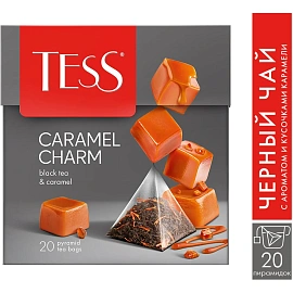 Чай черный Tess Caramel charm 20 пирамидок