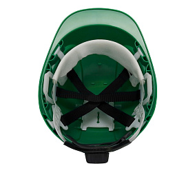 Каска защитная Еланпласт Форвард зеленая с храповым механизмом (К-05)