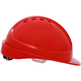 Каска защитная Еланпласт Форвард красная с храповым механизмом (К-05)