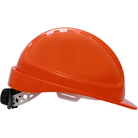 Каска защитная Еланпласт Форвард оранжевая с храповым механизмом (К-05)