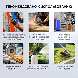 Очки защитные закрытые универсальные Еланпласт ОЧК601 KN прозрачные с прямой/непрямой вентиляцией