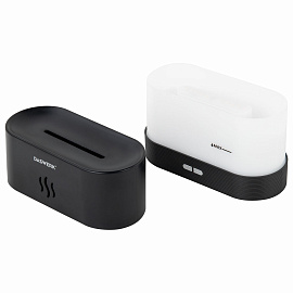 Увлажнитель воздуха "Камин", эффект пламени, 180 мл, Аромамасло в ПОДАРОК, черный, DASWERK (ДАСВЕРК), 456845