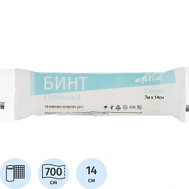 Бинт Ньюфарм Wiseman стерильный 7 м x 14 см