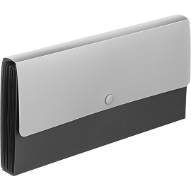 Папка-органайзер Deli А6 черная 13 отделений (260х140 мм)