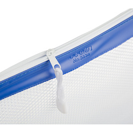 Папка-конверт на молнии Deli А4 в ассортименте 430 мкм