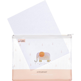 Папка-конверт на молнии Deli А5 в ассортименте 200 мкм