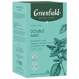 Чайный напиток травяной Greenfield Natural Tisane Double Mint 20 пирамидок