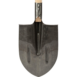 Лопата штыковая Люкс 148 см рельсовая сталь с рёбрами жёсткости с черенком (11446)