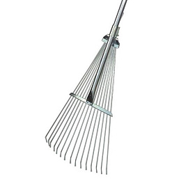 Грабли веерные проволочные сталь 50 см (черенок 112 см)
