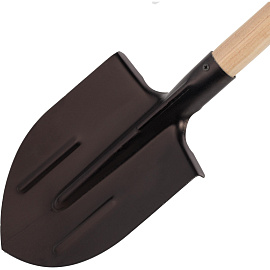 Лопата штыковая 150 см сталь с рёбрами жёсткости с черенком
