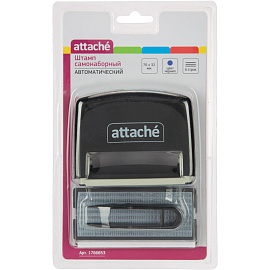 Штамп самонаборный Attache пластиковый 6 строк 70х32 мм