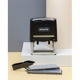 Штамп самонаборный Attache пластиковый 8 строк 60х40 мм