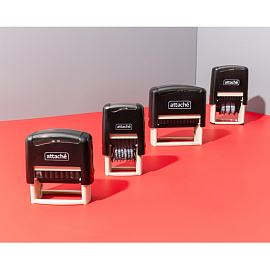 Датер самонаборный цифровой буквенный Attache (шрифт 4 мм, оттиск 42х26 мм)