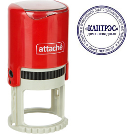 Оснастка для печати круглая Attache 9140 R40 40 мм красная