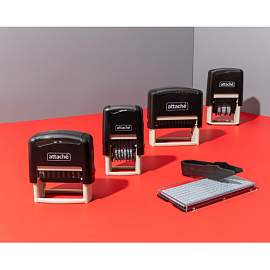 Штамп стандартный Оплачено Attache 36x5 мм