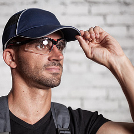 Каскетка защитная Ампаро Легионер темно-синяя (126917)